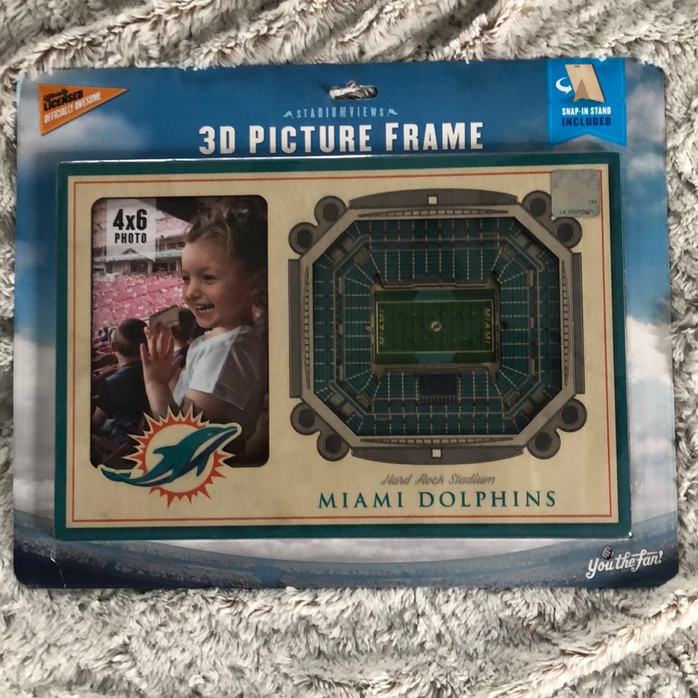 Miami Dolphins 3D picture frame